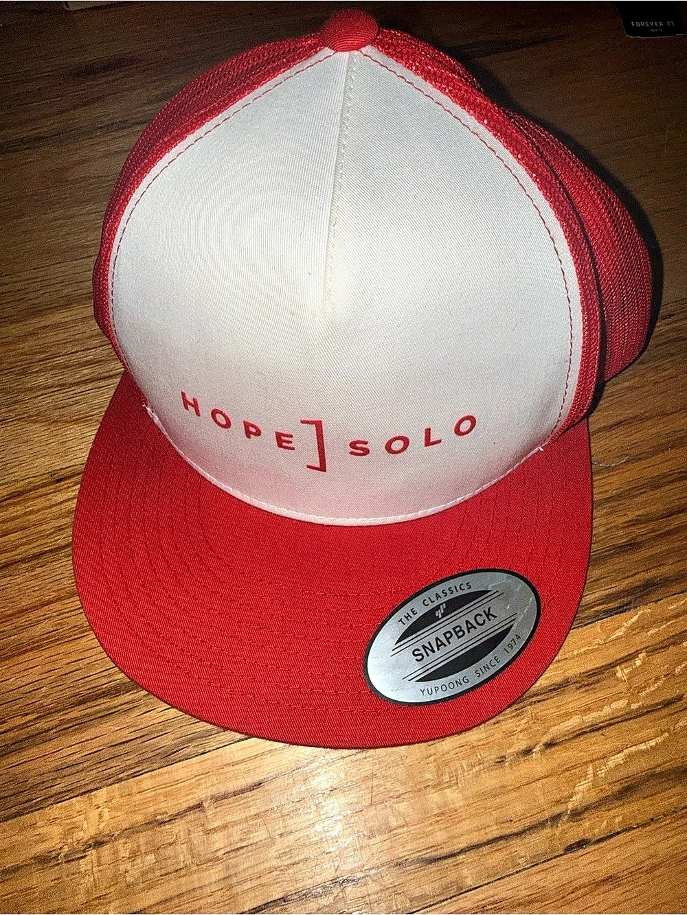 Hope Solo Red & White Snapback Hat